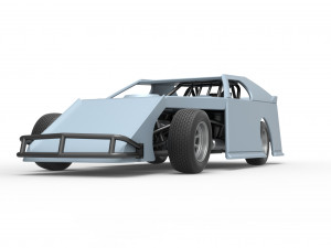 Dirt Modified stock car Scale 1 to 25 3D-printmodel