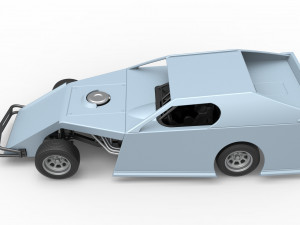 Dirt Modified stock car Scale 1 to 25 3D-printmodel