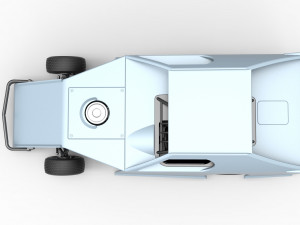 Dirt Modified stock car Scale 1 to 25 3D-printmodel