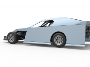 Dirt Modified stock car Scale 1 to 25 3D-printmodel