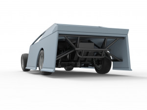 Dirt Modified stock car Scale 1 to 25 3D-printmodel