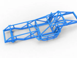 Frame of Dirt Modified stock car Scale 1 to 25 3D Print Model