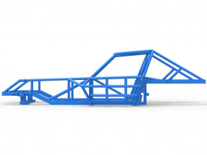 Frame of Dirt Modified stock car Scale 1 to 25 3D Print Model