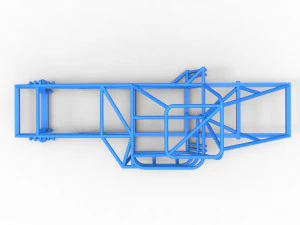 Frame of Dirt Modified stock car Scale 1 to 25 3D Print Model