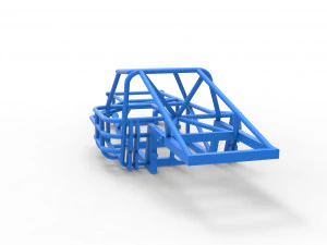 Frame of Dirt Modified stock car Scale 1 to 25 3D Print Model