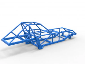 Frame of Dirt Modified stock car Scale 1 to 25 3D Print Model