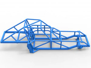 Frame of Dirt Modified stock car Scale 1 to 25 3D Print Model