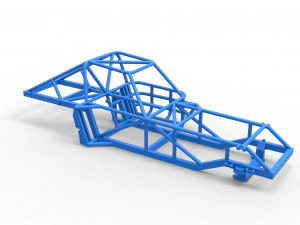 Frame of Dirt Modified stock car Scale 1 to 25 3D Print Model