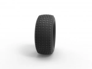 Pneu de Dirt Modificado stock car V3 Escala 1 a 25 Modelo de Impressão 3D