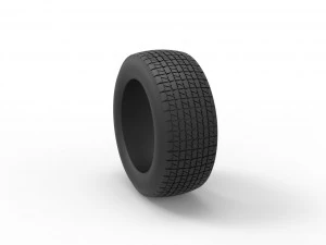 Pneu de Dirt Modificado stock car V3 Escala 1 a 25 Modelo de Impressão 3D