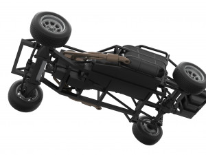 Dirt Modified stock car Base Scale 1 to 25 3D Baskı Modeli