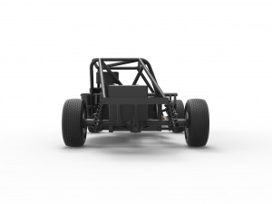 Dirt Modified stock car Base Scale 1 to 25 3D Baskı Modeli