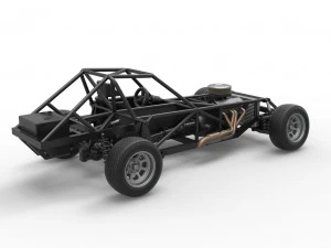 Dirt Modified stock car Base Scale 1 to 25 3D Print Model