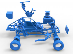 Dirt Modified stock car Base Scale 1 to 25 3D Baskı Modeli