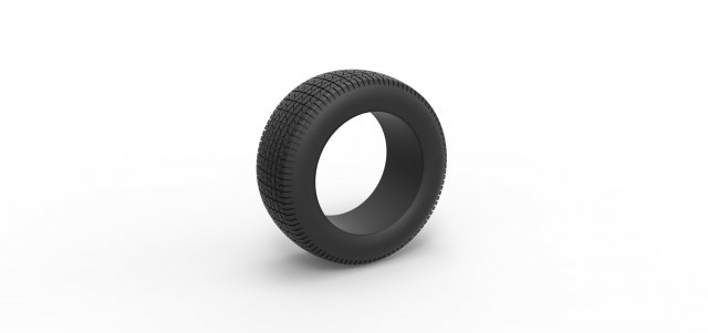 Tire of Dirt Modified stock car V4 Scale 1 to 25 3D 프린트 모델 .c4d .max .obj .3ds .fbx .stl .blend