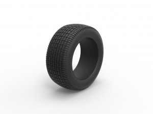 Tire of Dirt Modified stock car V4 Scale 1 to 25 3D 프린트 모델
