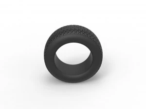 Tire of Dirt Modified stock car V5 Scale 1 to 25 3D Print Model