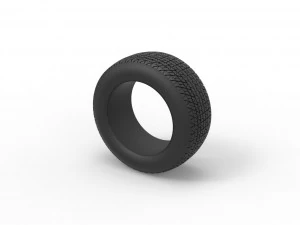 Tire of Dirt Modified stock car V5 Scale 1 to 25 3D Print Model