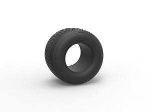 Dirt Sprint racing tire 25 Scale 1 to 25 3Dプリントモデル