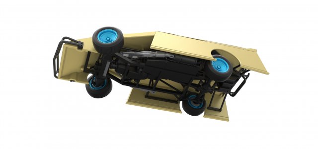 Diecast Dirt Modified Stock Car While Turning Scale 1 To 25 3D.