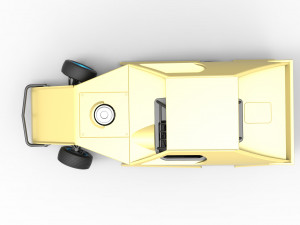 Dirt Modified stock car while turning Scale 1 to 25 3D Baskı Modeli