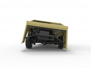Dirt Modified stock car while turning Scale 1 to 25 3D Baskı Modeli