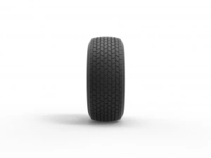 Whitewall Tire of Dirt Modified stock car Scale 1 to 25 3D Print Model