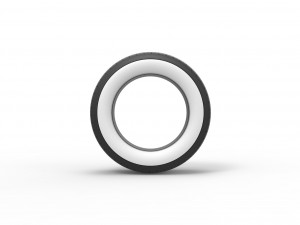 Whitewall Tire of Dirt Modified stock car Scale 1 to 25 3D Принт Модель
