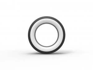 Whitewall Tire of Dirt Modified stock car Scale 1 to 25 3D Print Model