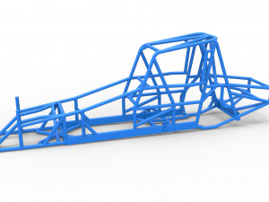 Frame of Northeast Dirt Modified stock car Scale 1 to 25 3D-Druckmodell