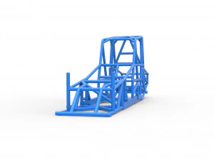 Frame of Northeast Dirt Modified stock car Scale 1 to 25 3D Print Model