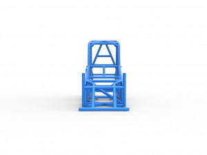 Frame of Northeast Dirt Modified stock car Scale 1 to 25 3D Принт Модель