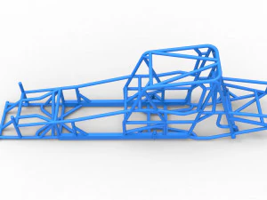 Frame of Northeast Dirt Modified stock car Scale 1 to 25 3D Print Model