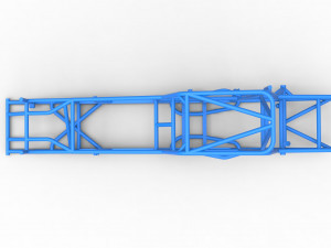 Frame of Northeast Dirt Modified stock car Scale 1 to 25 3D Принт Модель