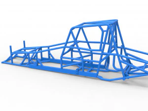 Frame of Northeast Dirt Modified stock car Scale 1 to 25 3D Print Model