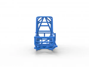 Frame of Northeast Dirt Modified stock car Scale 1 to 25 3D Print Model