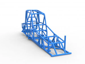 Frame of Northeast Dirt Modified stock car Scale 1 to 25 3D Print Model