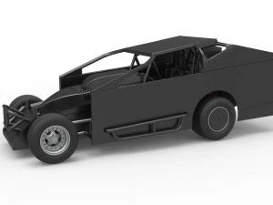 Northeast Dirt Gemodificeerde stockcar Schaal 1 tot 25 3D printmodel