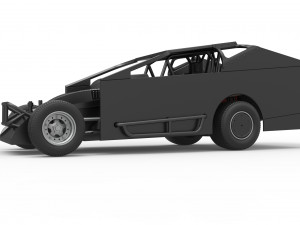 Northeast Dirt Modified stock car Scale 1 to 25 Modèles 3D en vedette