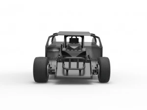 Northeast Dirt Modified stock car Scale 1 to 25 3D Print Model
