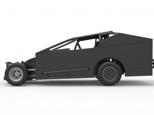 Northeast Dirt Modified stock car Scale 1 to 25 Modèles 3D en vedette