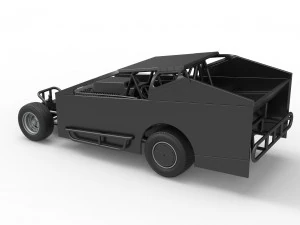Northeast Dirt Modified stock car Scale 1 to 25 3D Print Model