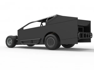 Northeast Dirt Modified stock car Scale 1 to 25 3D Print Model