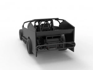 Northeast Dirt Modified stock car Scale 1 to 25 3D Print Model