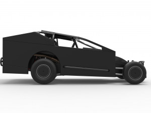 Northeast Dirt Modified stock car Scale 1 to 25 Modèles 3D en vedette
