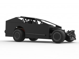 Northeast Dirt Modified stock car Scale 1 to 25 Modèles 3D en vedette