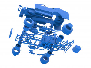 Northeast Dirt Modified stock car Scale 1 to 25 Modèles 3D en vedette