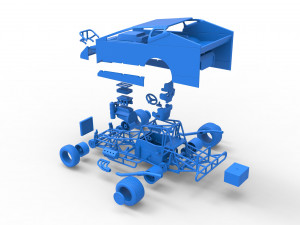 Northeast Dirt Modified stock car Scale 1 to 25 Modèles 3D en vedette
