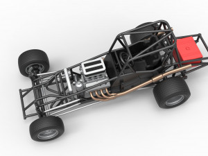 Northeast Dirt Modified stock car Base Scale 1 to 25 3D Принт Модель