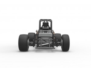 Northeast Dirt Modified stock car Base Scale 1 to 25 3D Принт Модель